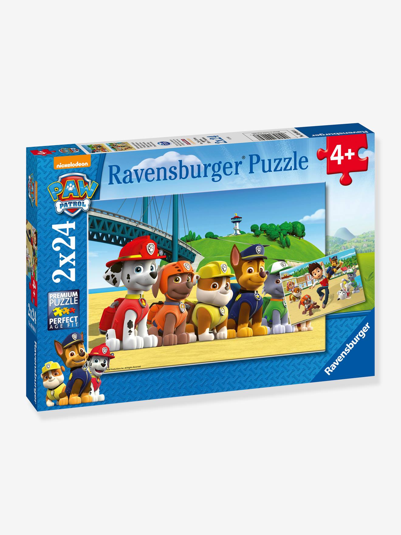 Puzzles 2x24 P - Chiens Héroïques - Pat'patrouille - Blanc