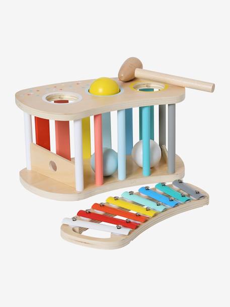 Tap tap xylophone 2 en 1 en bois FSC® multicolore 2 - vertbaudet enfant 