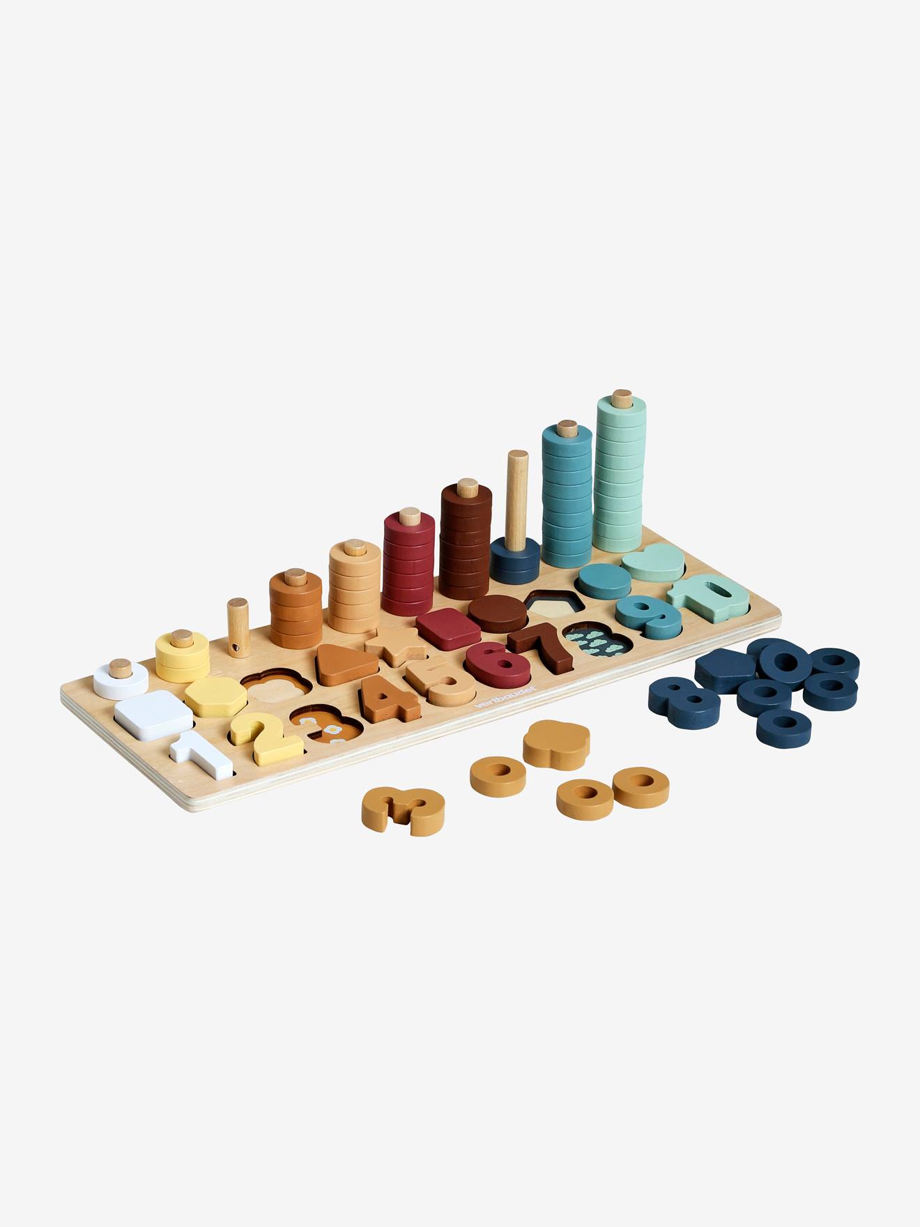 Planche de comptage et dénombrage en bois FSC® beige (Vertbaudet) - Image 2