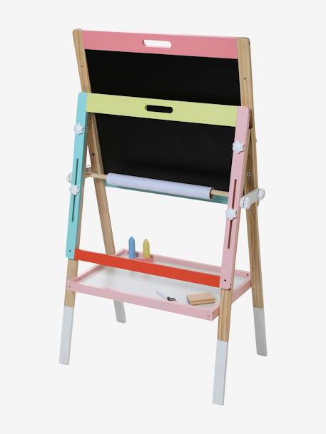 Tableau 4 en 1 en bois FSC® Rose+Vert 6 - vertbaudet enfant 