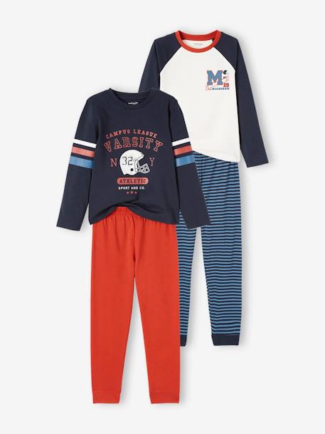 Garçon-Pyjama, surpyjama-Lot de 2 pyjamas "football américain" garçon