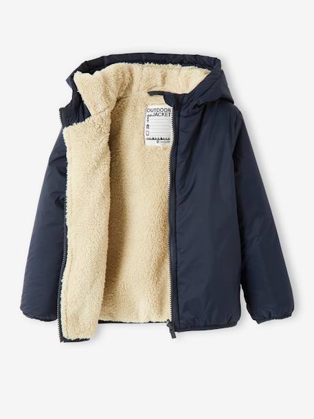 Parka garçon 3 en 1 blouson amovible kaki+lichen+Marine grisé+noix de pécan 7 - vertbaudet enfant 