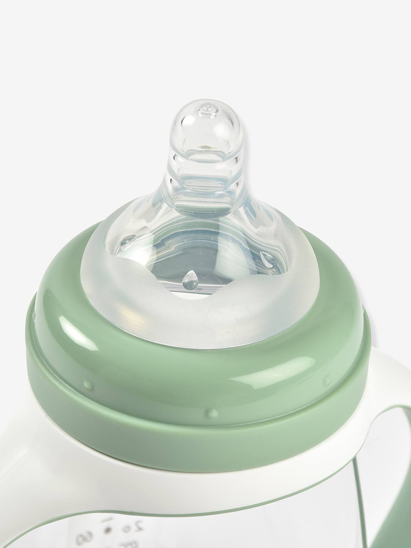 Biberon d'apprentissage 2 en 1 (210 ml) vert sauge (Béaba) - Image 2