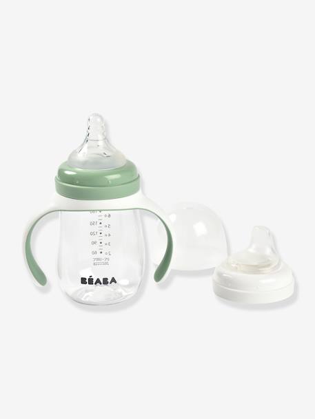 Béaba - Biberon d'apprentissage 2 en 1 (210 ml) vert sauge