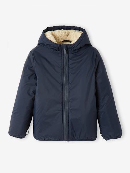 Parka garçon 3 en 1 blouson amovible kaki+lichen+Marine grisé+noix de pécan 6 - vertbaudet enfant 