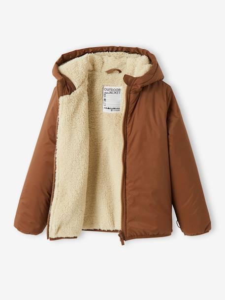 Parka garçon 3 en 1 blouson amovible kaki+lichen+Marine grisé+noix de pécan 38 - vertbaudet enfant 