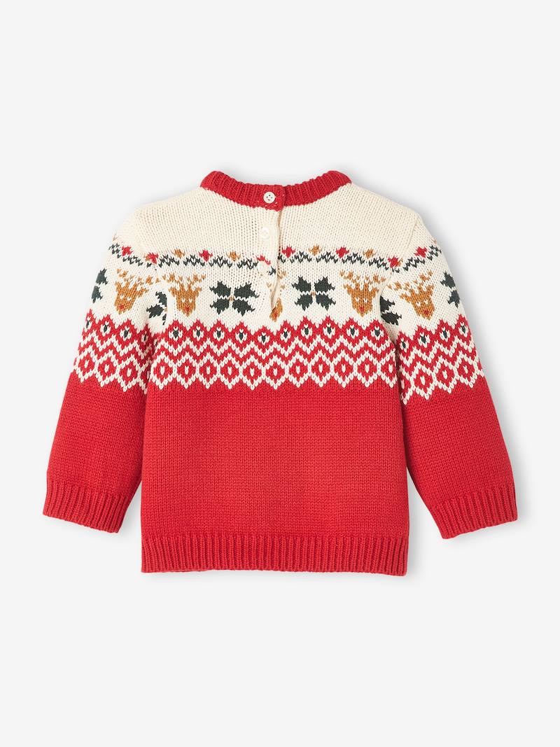 Vêtement Noël Garçon Fille Pull De Noël Bébé XIXIMAON - Sweater Renne Manches Longues Col Rond 0-18 Mois Pull De Noël Bébé Renne