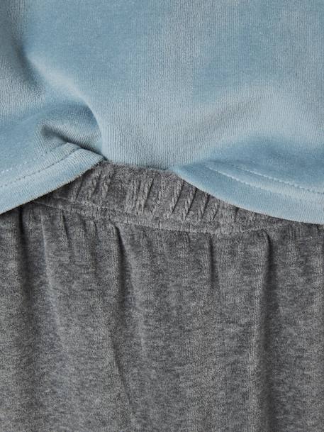 Lot de 2 pyjamas garçon velours nature LOT BLEU ET GRIS 6 - vertbaudet enfant 