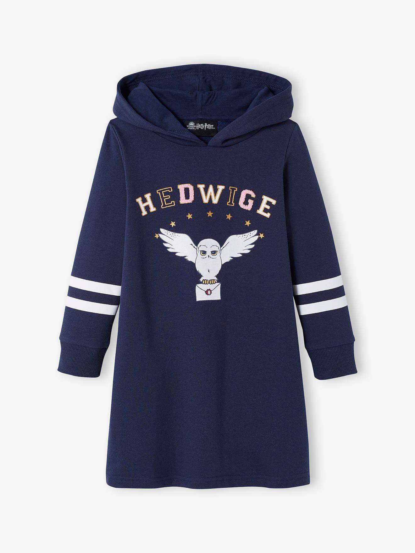 Robe sweat fille Harry Potter bleu marine