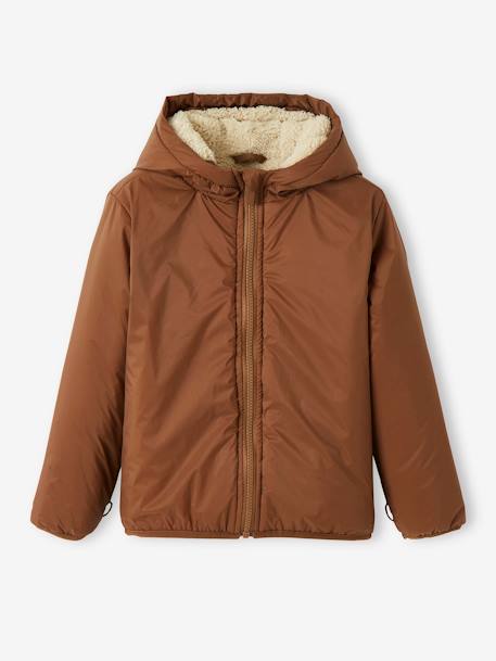Parka garçon 3 en 1 blouson amovible kaki+lichen+Marine grisé+noix de pécan 37 - vertbaudet enfant 
