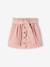 Jupe style 'paperbag' en velours côtelé fille pêche+rose blush+sapin 6 - vertbaudet enfant 