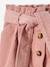 Jupe style 'paperbag' en velours côtelé fille pêche+rose blush+sapin 8 - vertbaudet enfant 