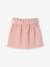 Jupe style 'paperbag' en velours côtelé fille pêche+rose blush+sapin 7 - vertbaudet enfant 