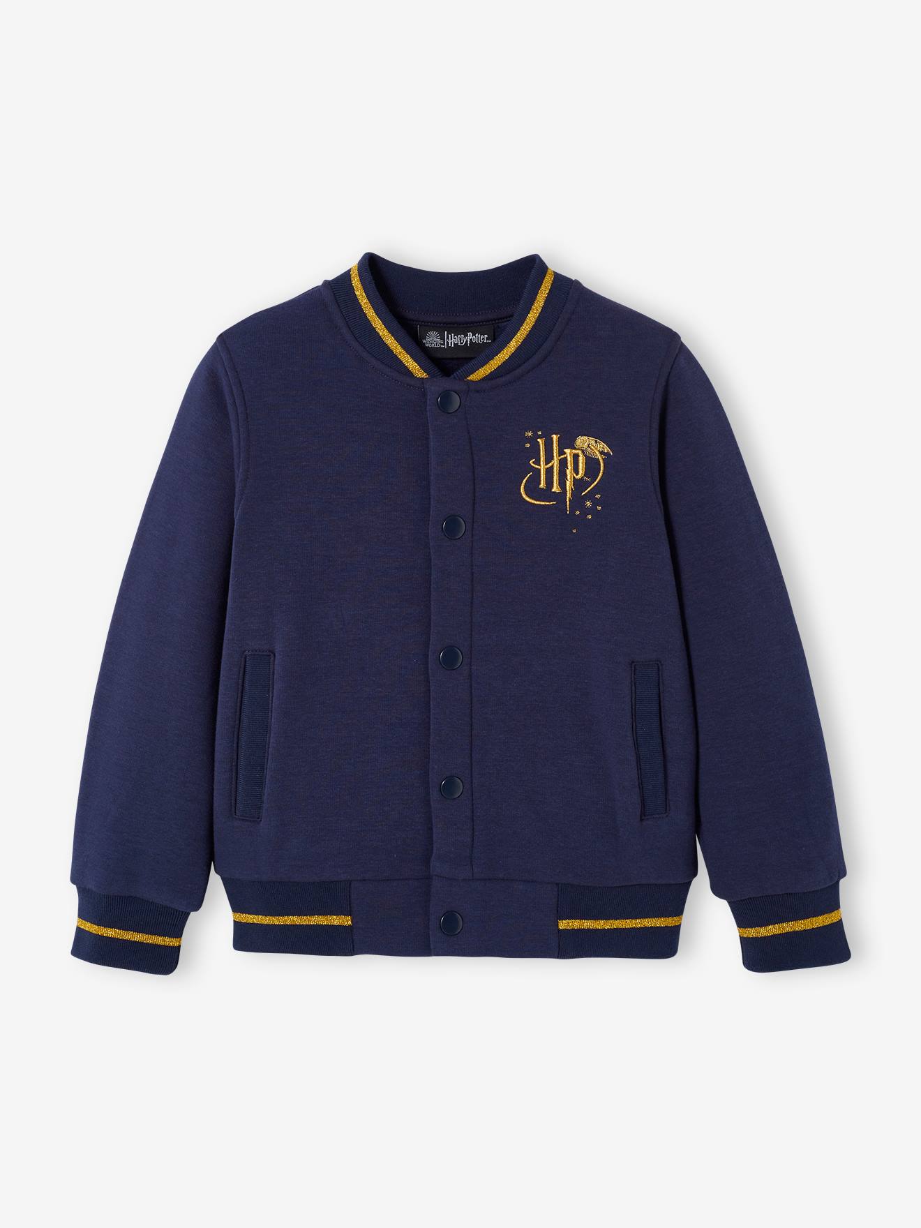 Blouson Teddy fille Harry Potter bleu nuit