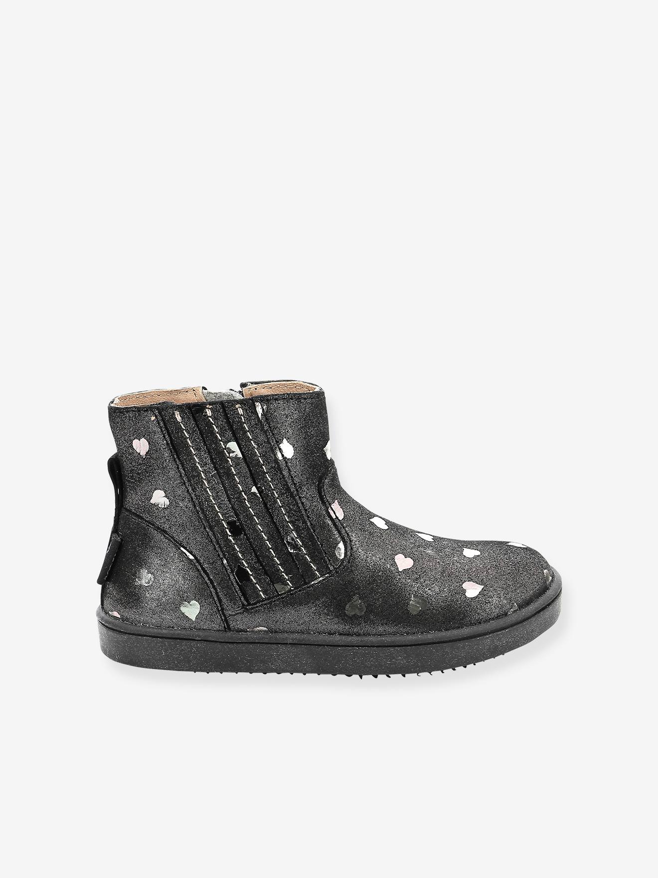 Boots Cuir Fille Welsea Aster® Noir