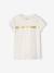 T-shirt de sport Basics fille rayures irisées placées écru+lilas+rose poudré 2 - vertbaudet enfant 