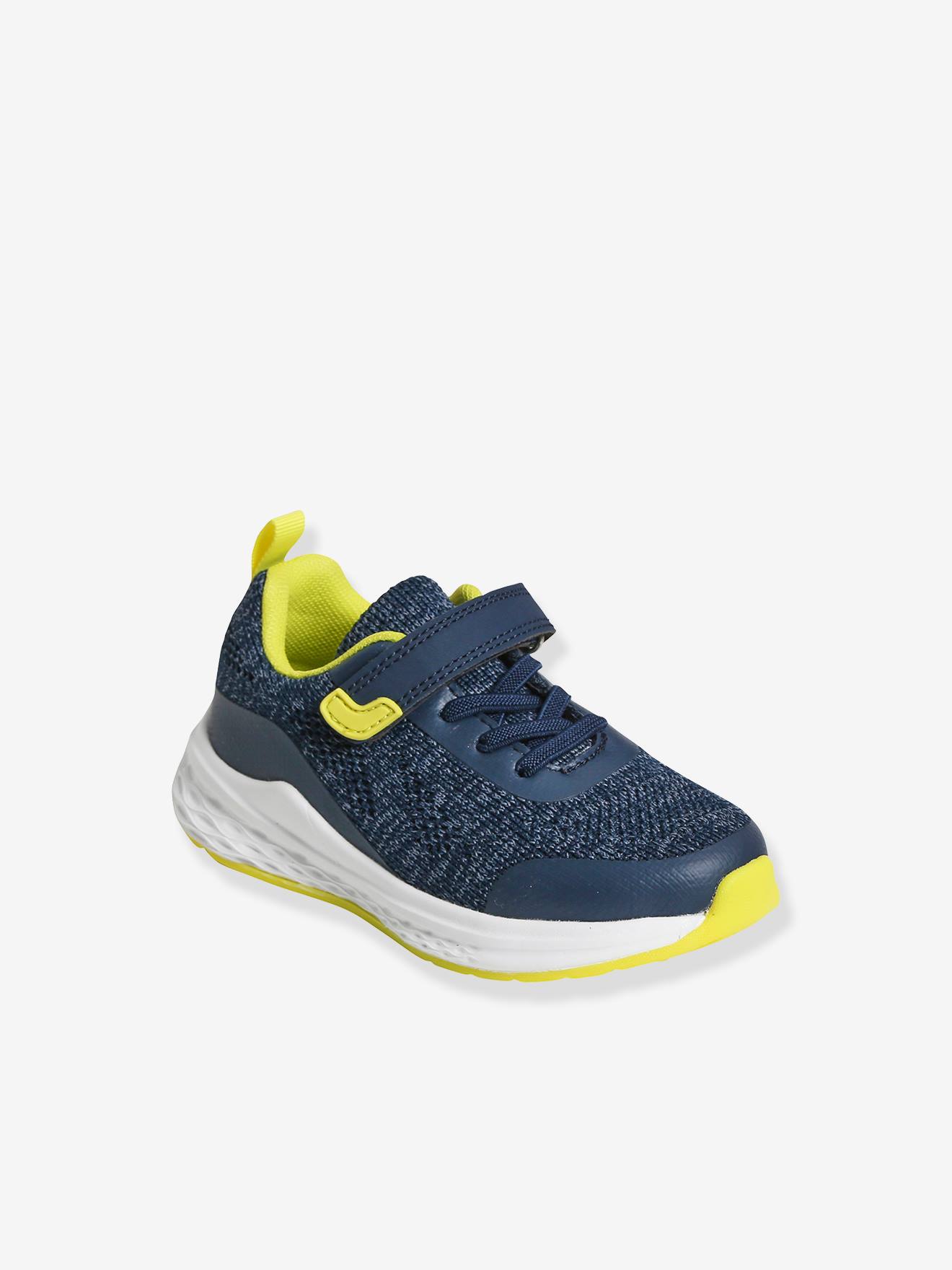 Baskets de sport éco-responsables bleu/olive