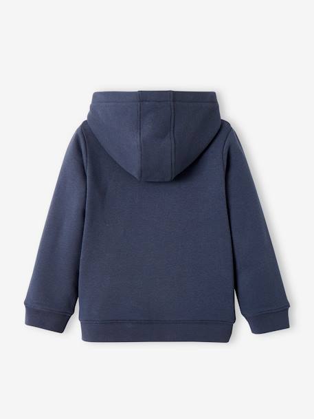 Sweat fille zippé à capuche sport bleu 5 - vertbaudet enfant 