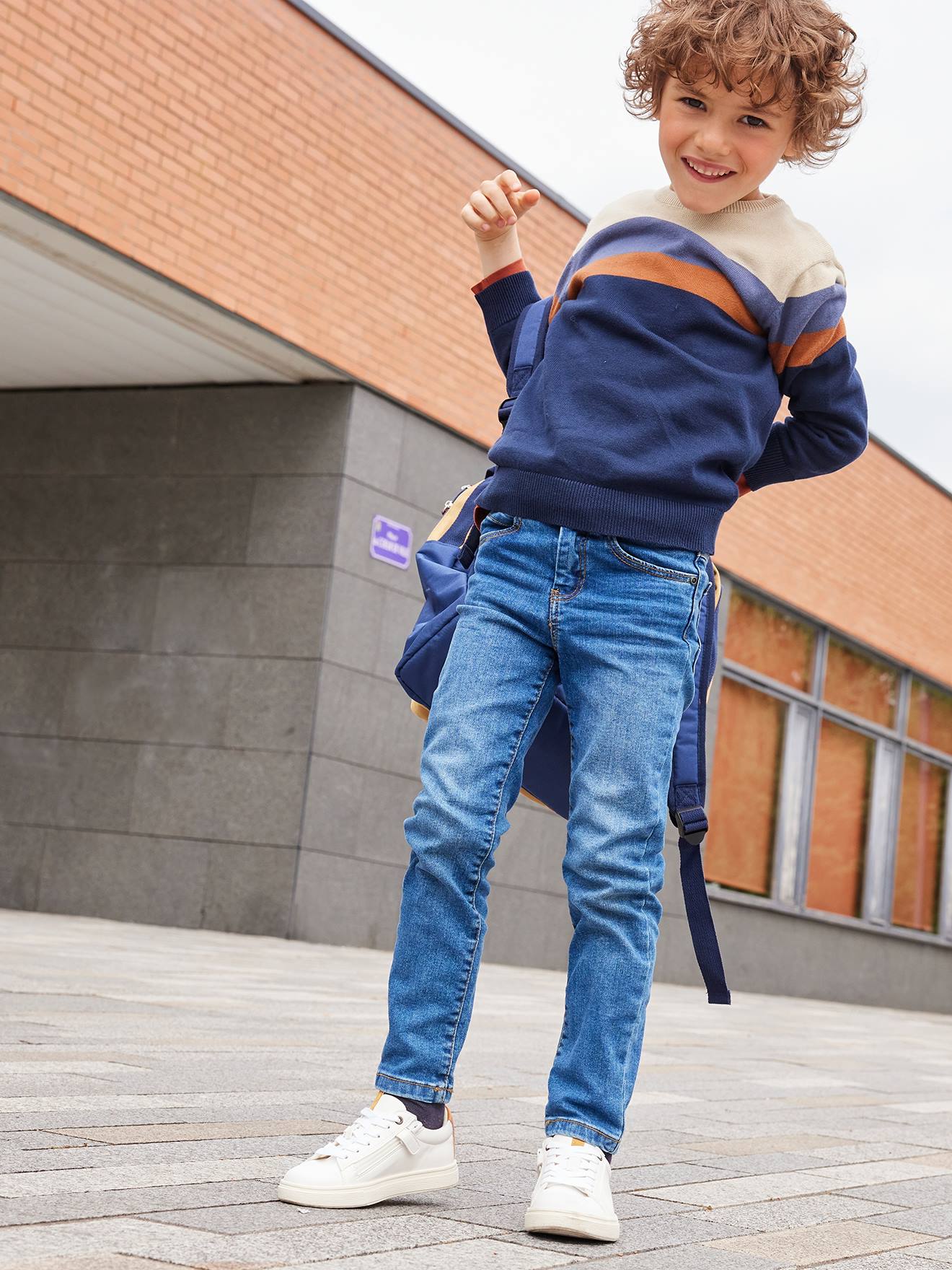 Jean slim MorphologiK MEDIUM waterless garçon stone