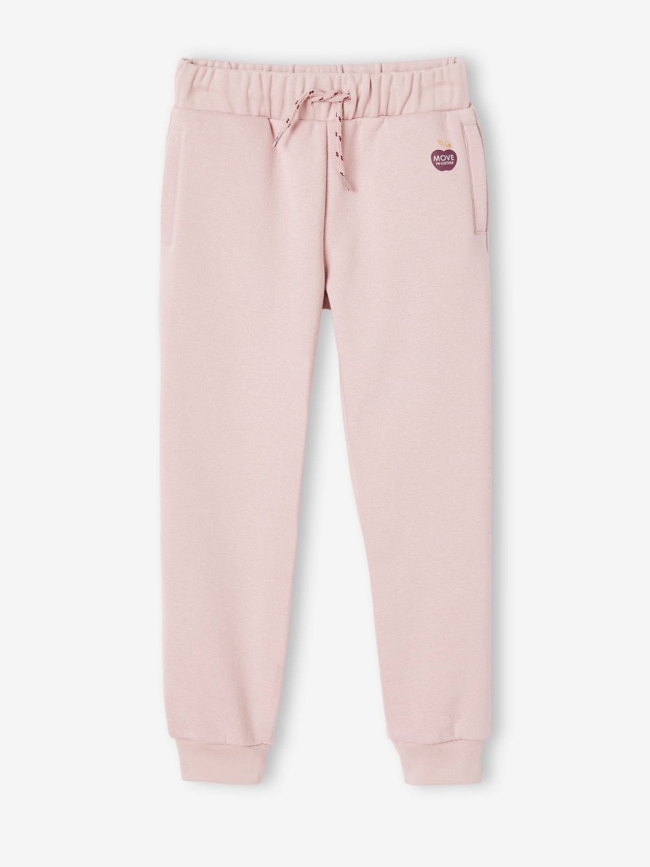 Pantalon jogging Basics fille rose