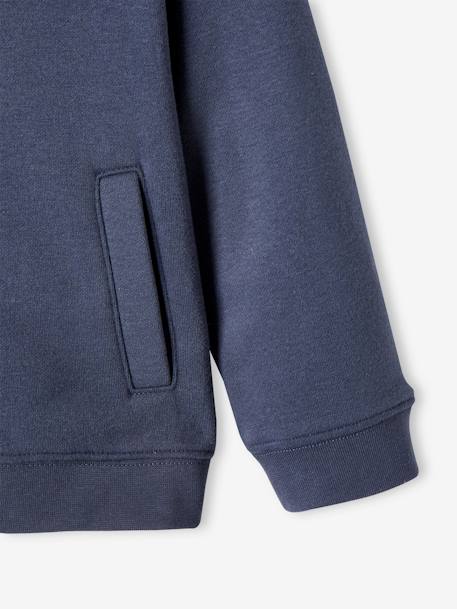 Sweat fille zippé à capuche sport bleu 7 - vertbaudet enfant 