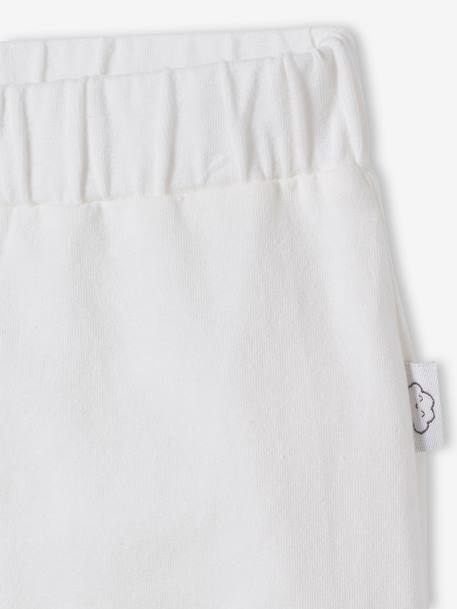 Pantalon naissance en maille souple BASICS Blanc imprimer fleuris+ivoire+rose poudre 6 - vertbaudet enfant 