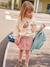 Jupe style 'paperbag' en velours côtelé fille pêche+rose blush+sapin 5 - vertbaudet enfant 