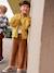 Pantalon fille large en velours anthracite+bleu grisé+blush+écru+kaki+marron+prune+rose 19 - vertbaudet enfant 