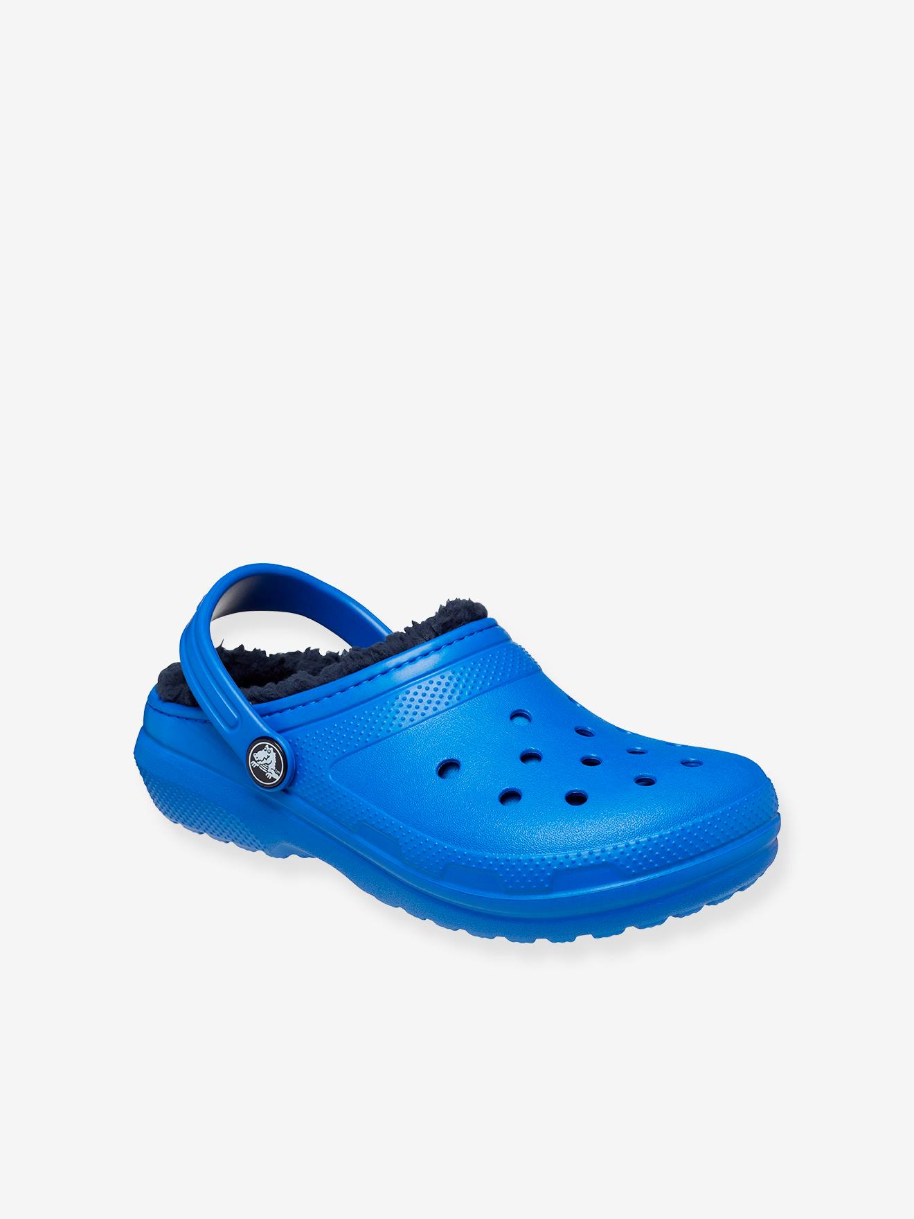 Sabots bébé fourrés Classic Lined Clog T (TM) bleu