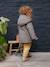 Manteau à capuche pied de puce bébé doublé imitation fourrure carreaux marron 8 - vertbaudet enfant 