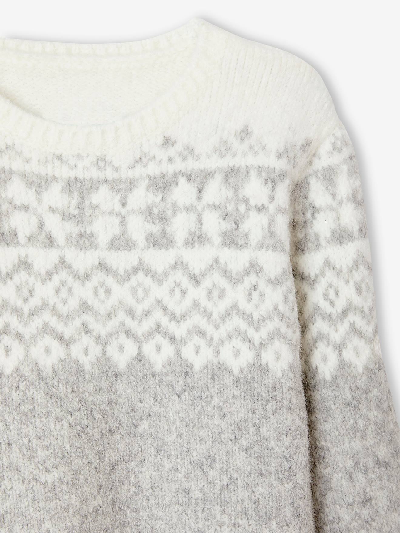 Pull Bébé Garçon Noël Jacquard Marine