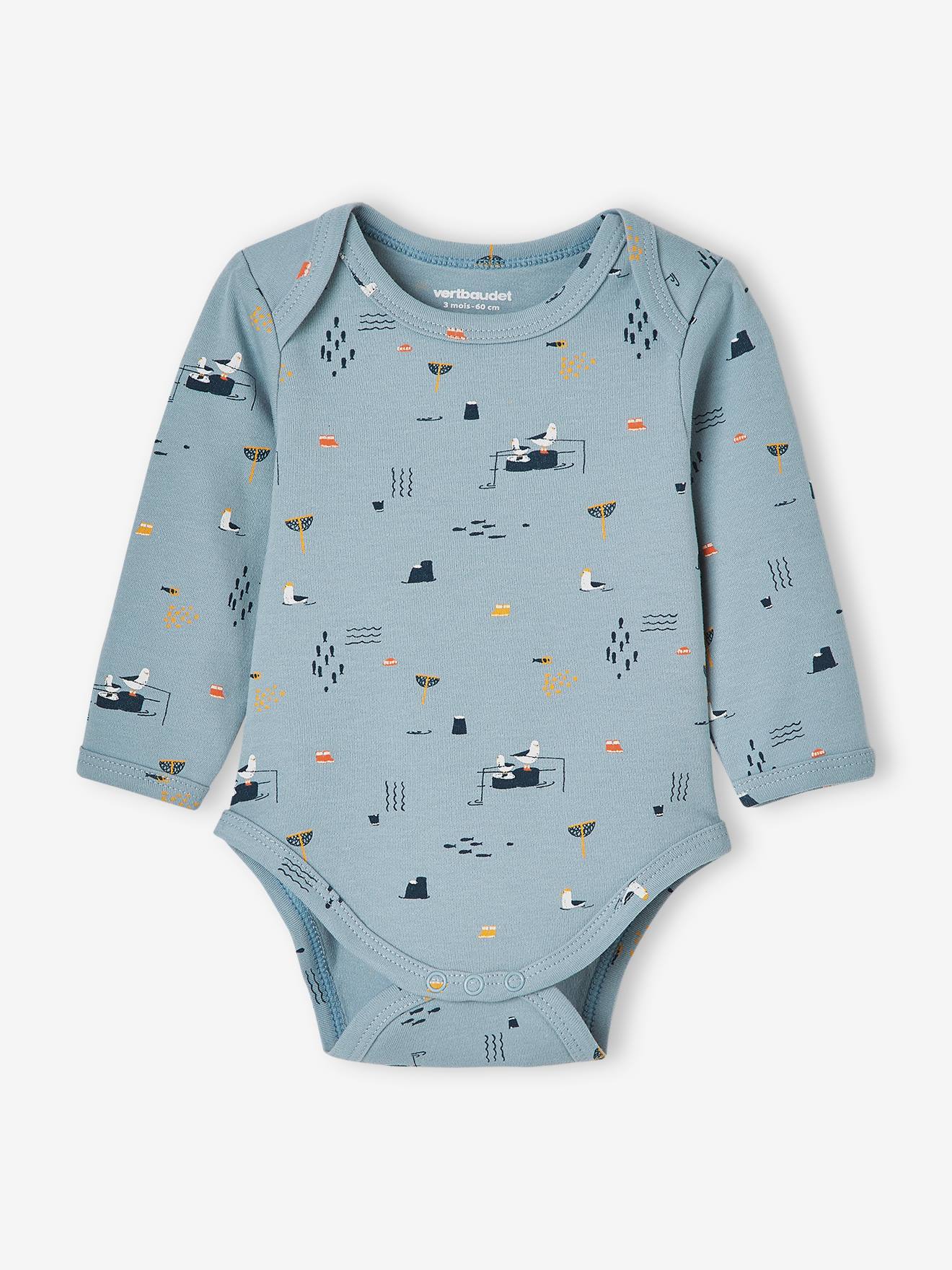 NEXT Lot De 5 Bodies Bébé Manches Longues - 100% Coton Doux, Couleurs