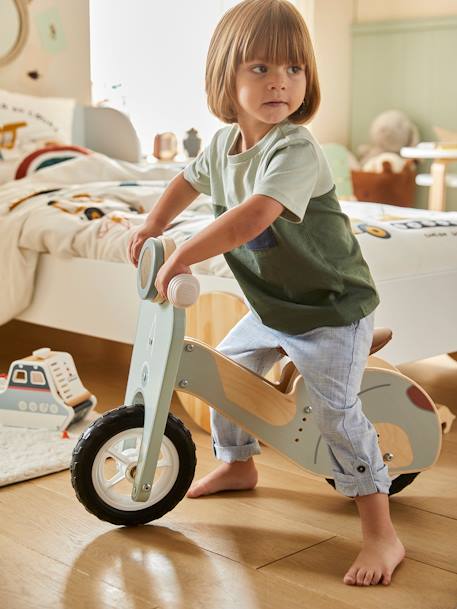 Draisienne scooter en bois FSC® vert 4 - vertbaudet enfant 