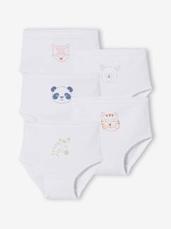 oeko-tex-Lot de 5 culottes bébé pur coton spécial couches BASICS