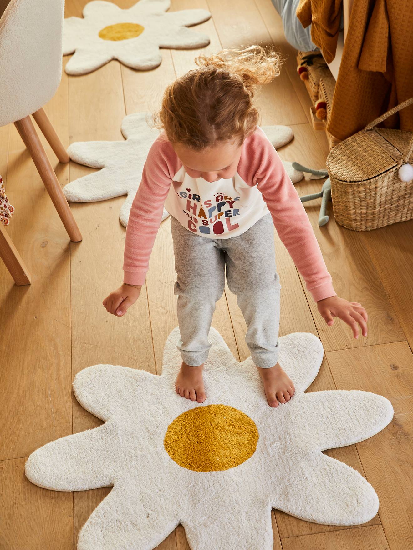 Tapis Fleur blanc (Vertbaudet) - Image 2