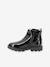 Boots cuir fille Groofit KICKERS® gris+noir 10 - vertbaudet enfant 