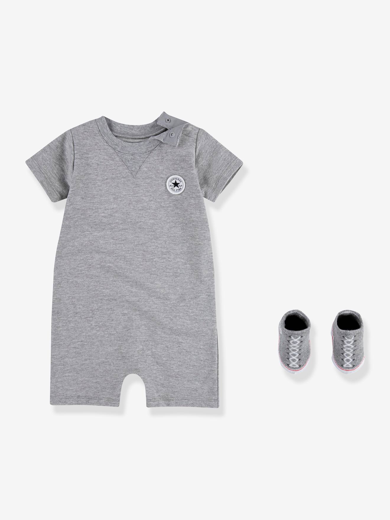 Set 2 pièces combinaison courte + chaussettes Lil Chuck CONVERSE gris