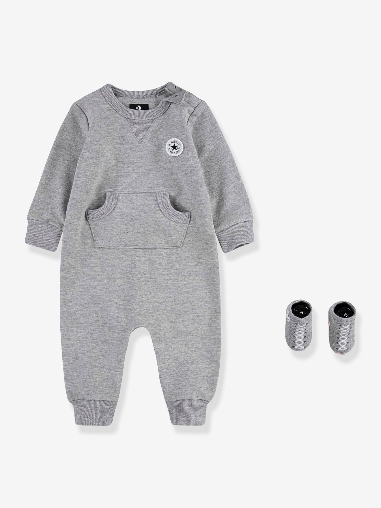 Set 2 Pièces Combinaison + Chaussettes Lil Chuck Converse Gris