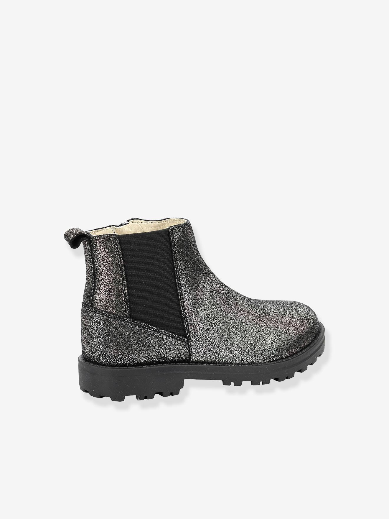 Boots cuir fille Groofit gris Boots cuir fille Groofit gris