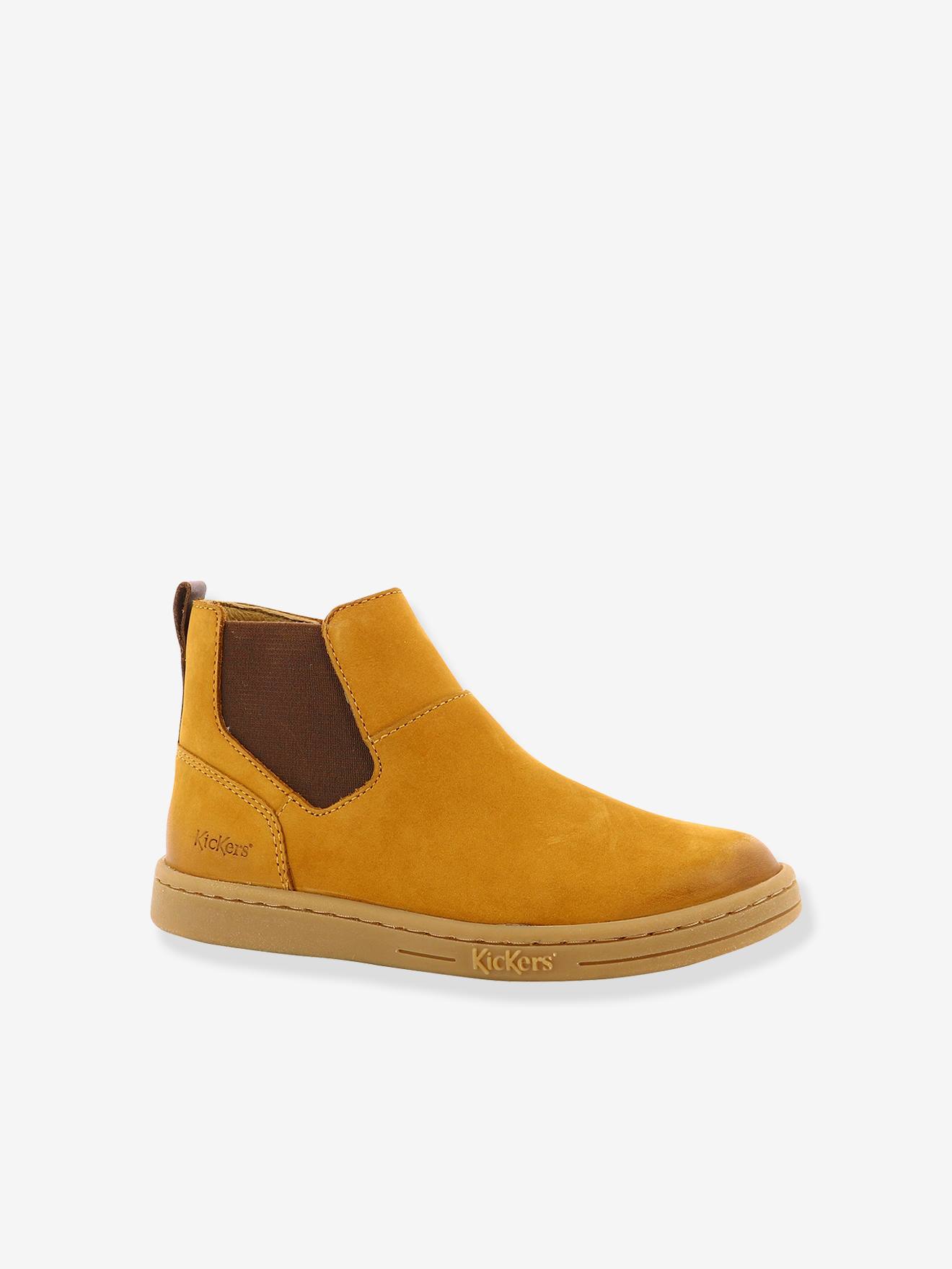Boots cuir enfant Tackbo caramel 42$