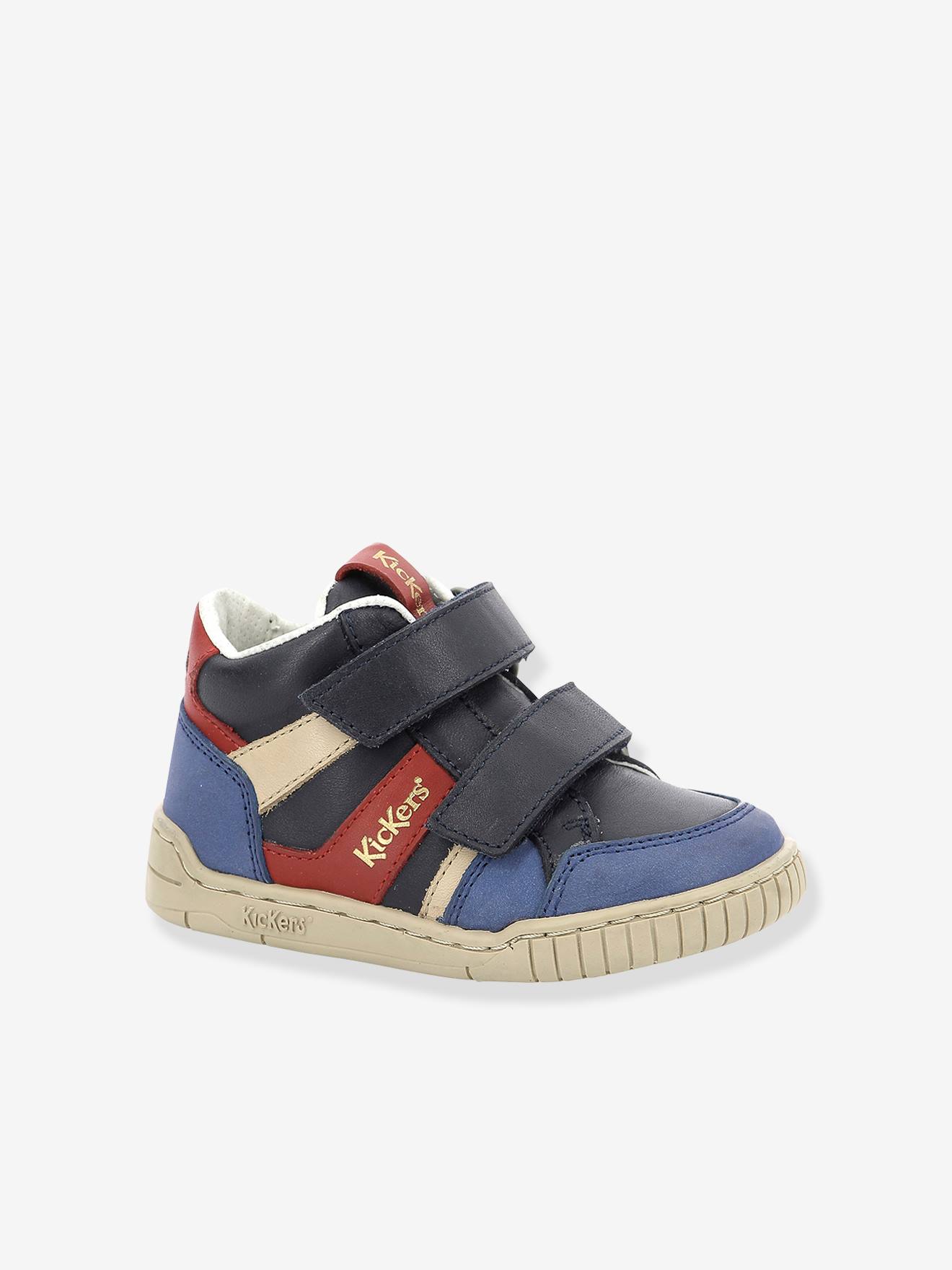 Baskets sneakers garçon Wincky Vel KICKERS® bleu
