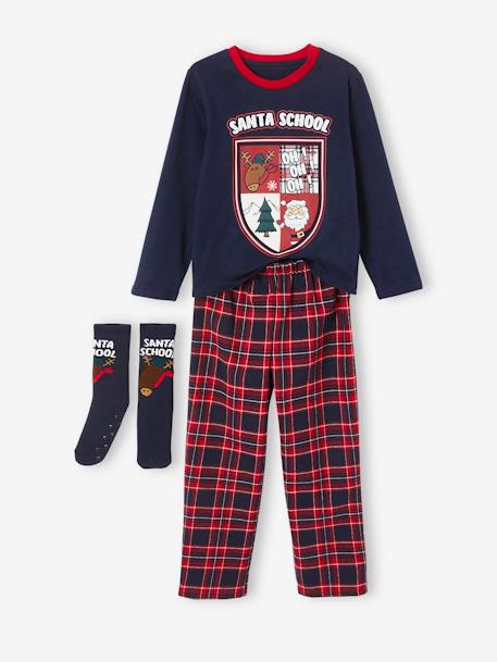 Garçon-Pyjama, surpyjama-Coffret Noël pyjama + chaussettes garçon