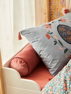 Linge de maison et décoration-Coussin traversin en velours déhoussable