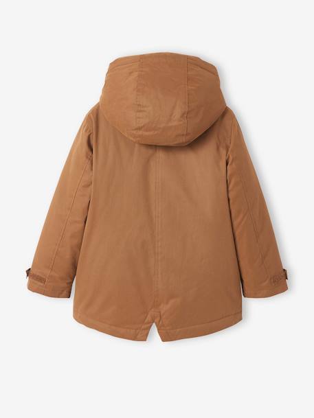 Parka garçon 3 en 1 blouson amovible kaki+lichen+Marine grisé+noix de pécan 47 - vertbaudet enfant 