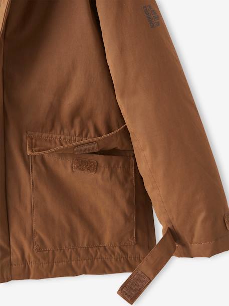 Parka garçon 3 en 1 blouson amovible kaki+lichen+Marine grisé+noix de pécan 50 - vertbaudet enfant 