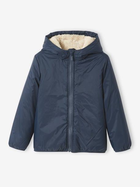 Parka garçon 3 en 1 blouson amovible kaki+lichen+Marine grisé+noix de pécan 45 - vertbaudet enfant 