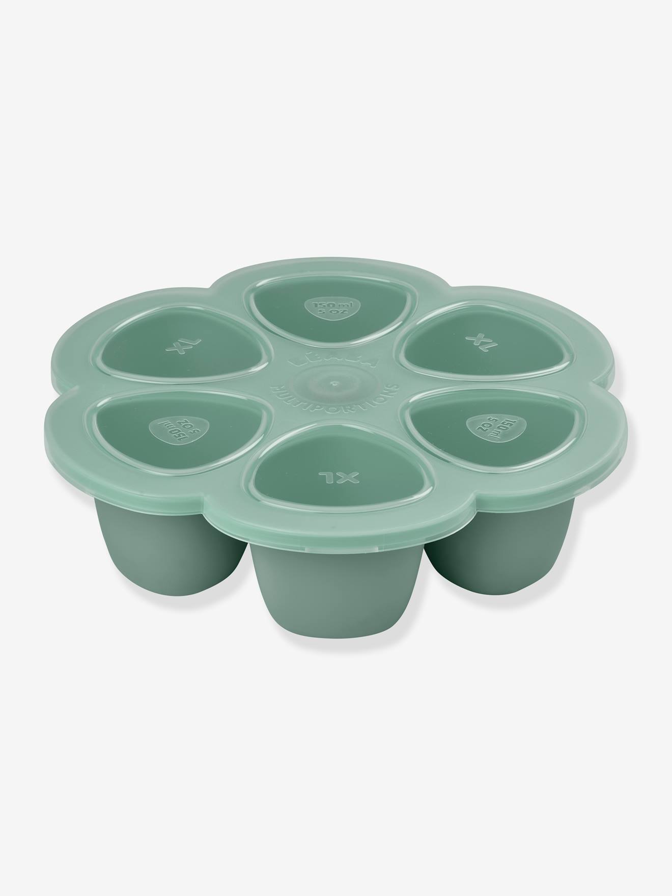 Boîte multi-portions, 6 x 150 ml, spécial congélation BEABA - vert sauge