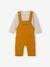Ensemble bébé T-shirt et salopette en molleton personnalisable caramel+gris chiné 5 - vertbaudet enfant 