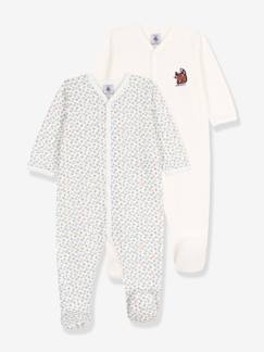 -Lot de 2 pyjamas dors-bien bébé en coton bio PETIT BATEAU