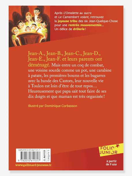 La soupe de poissons rouges - Histoires des Jean-Quelque-Chose - T2 - GALLIMARD JEUNESSE rouge 2 - vertbaudet enfant 
